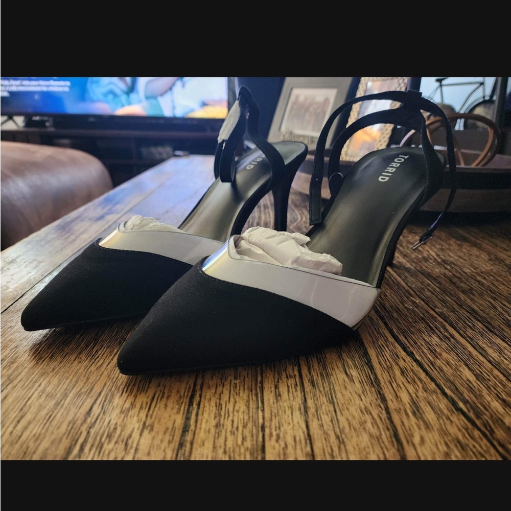 TORRID Black heels size 10.5
